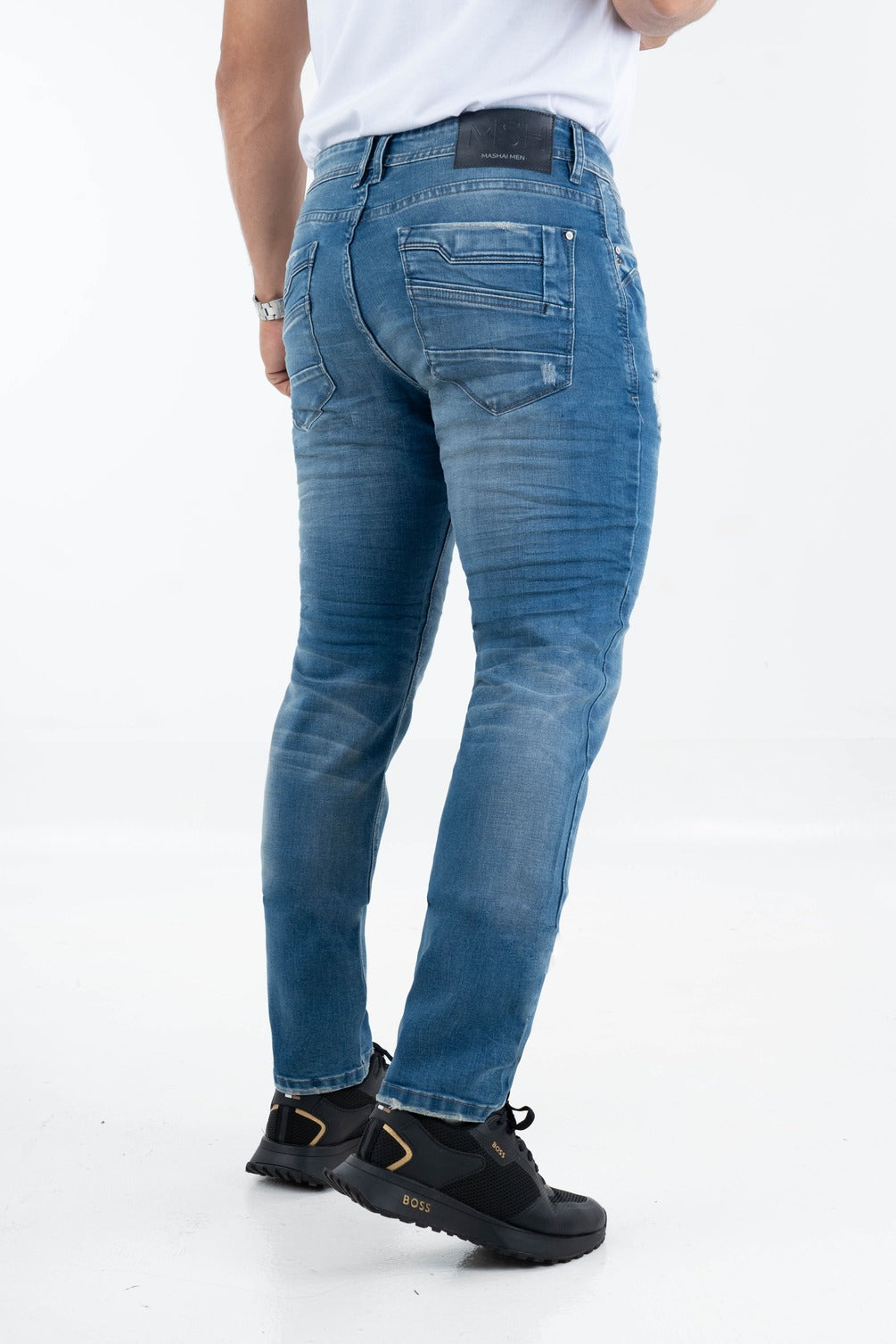 Jean Azul Medio Con Roto-1536