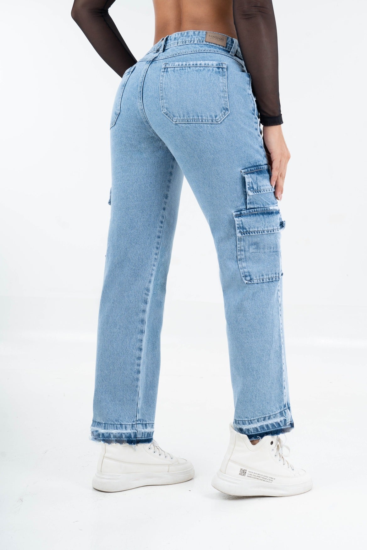 Pantalón cargo claro-5285