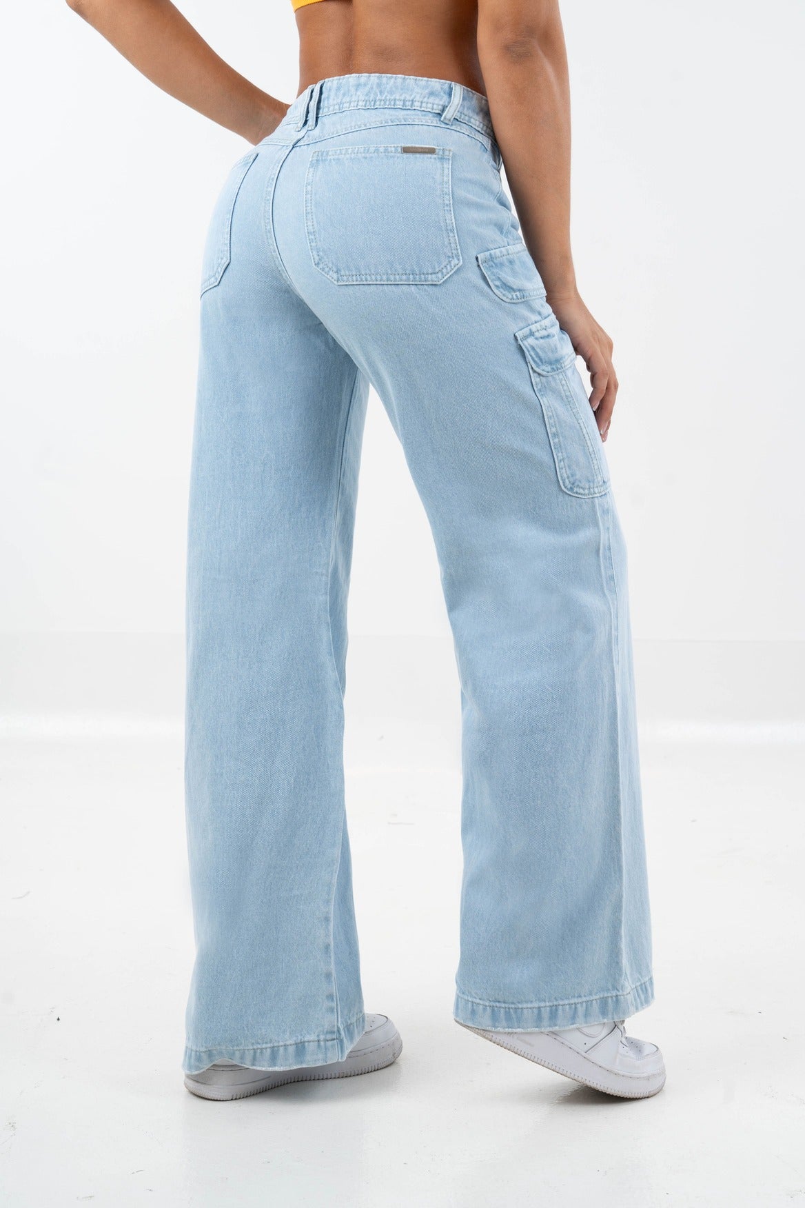 Jean cargo tono claro-5361