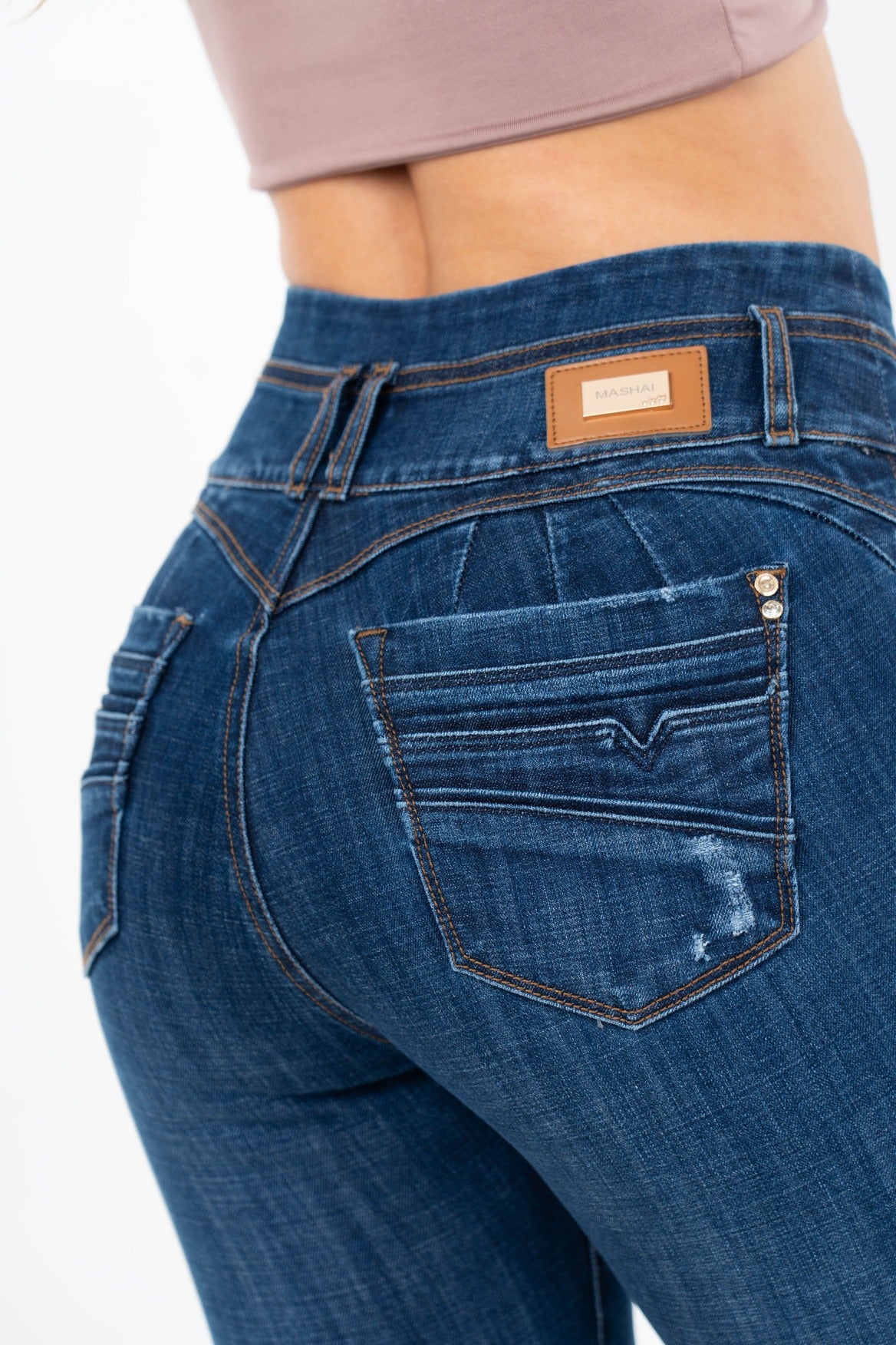 Pantalón 3 Botones Tono Medio-5383