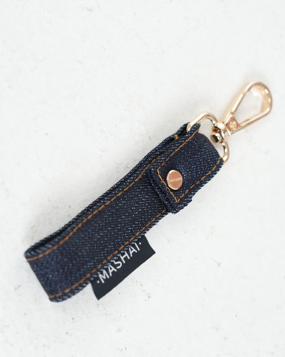 Llavero Mashai Denim · Premium Gold