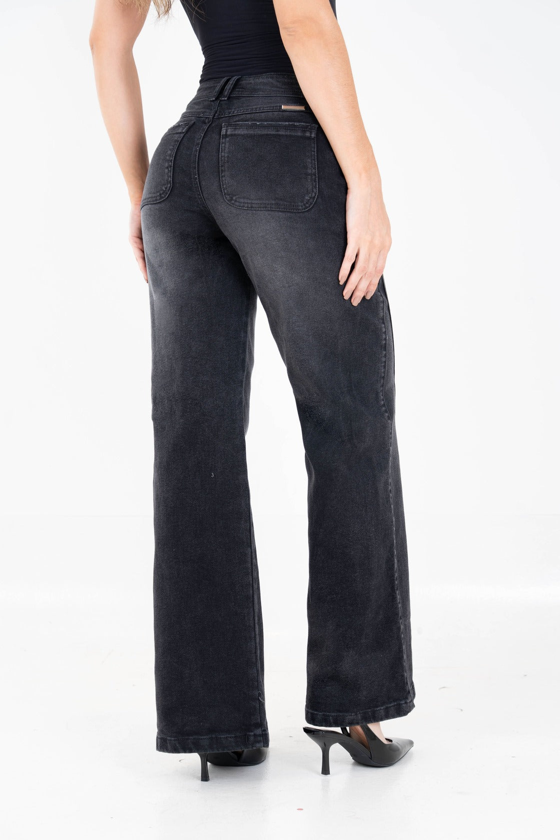 Jean Wide Leg Eclipse Humo