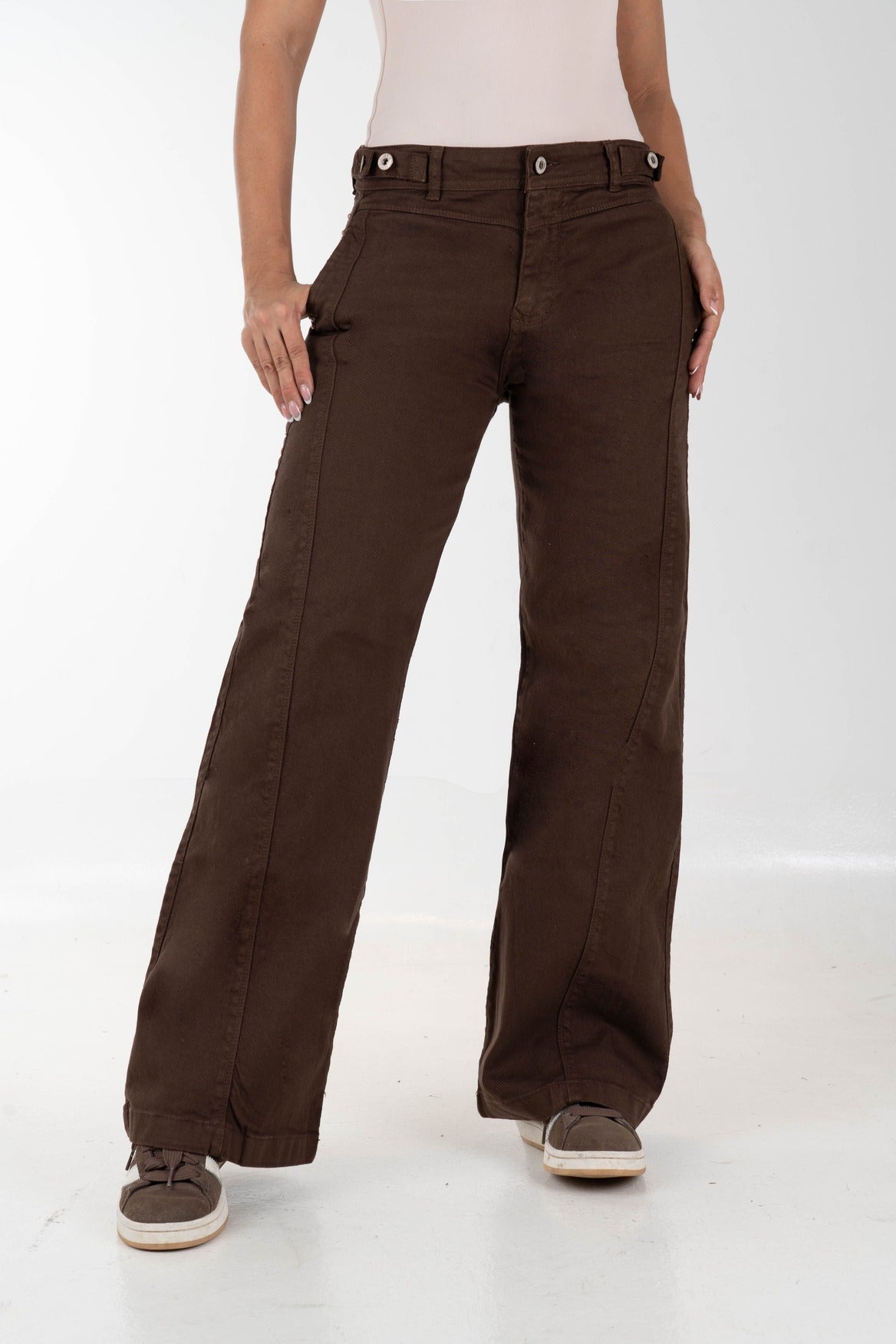 Wide Leg Mocha- Rigido