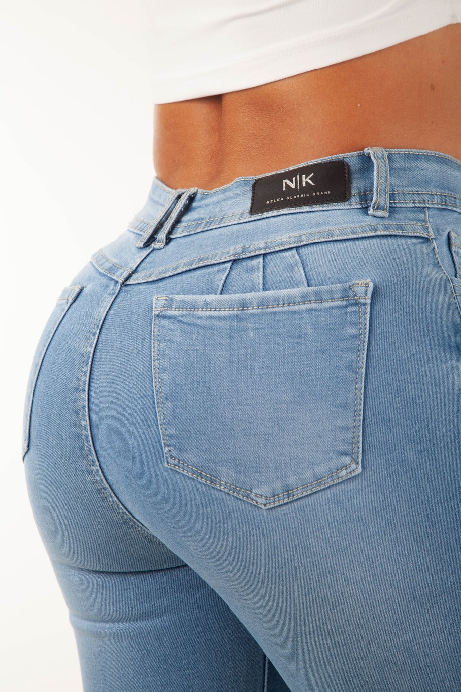 Jean Skinny Figura Estilizada Stretch