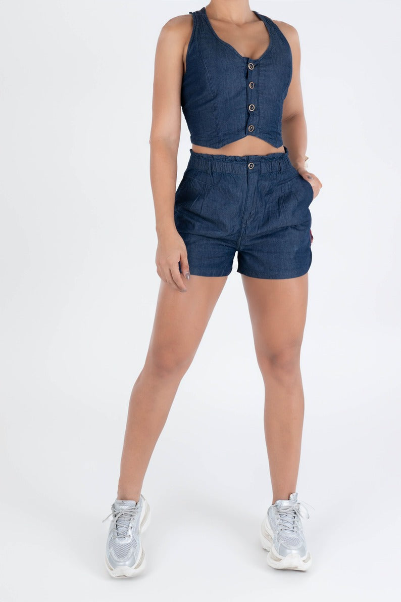 Blusa Chambray Cruzada-8031