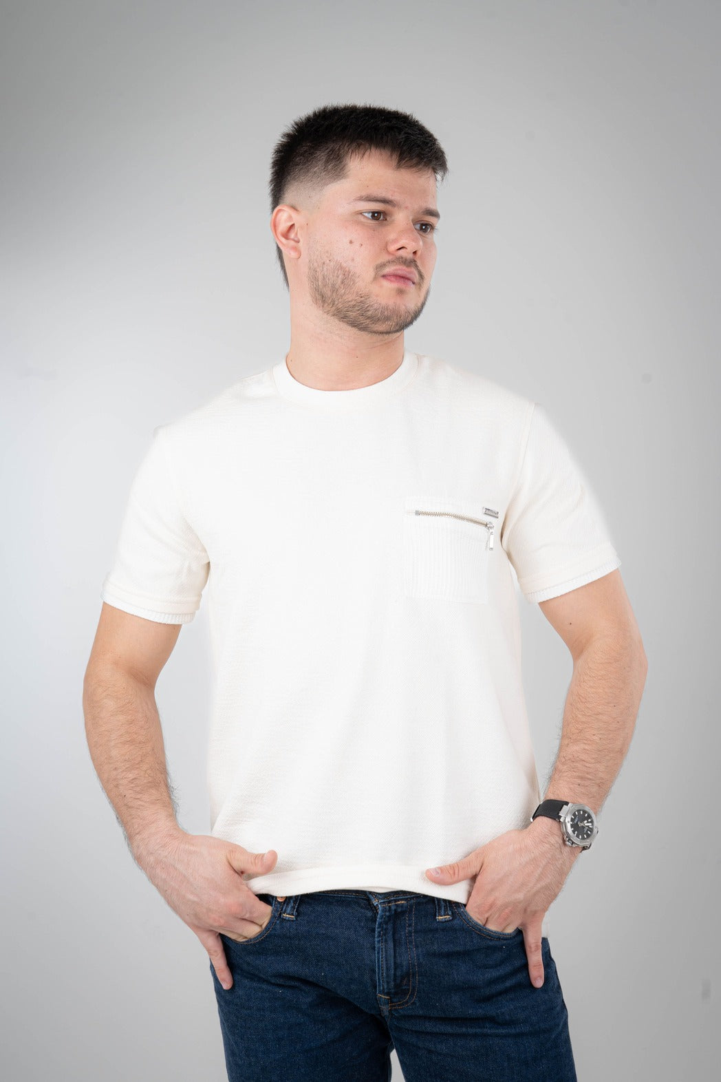 Camisa Textura Con Detalle-C001