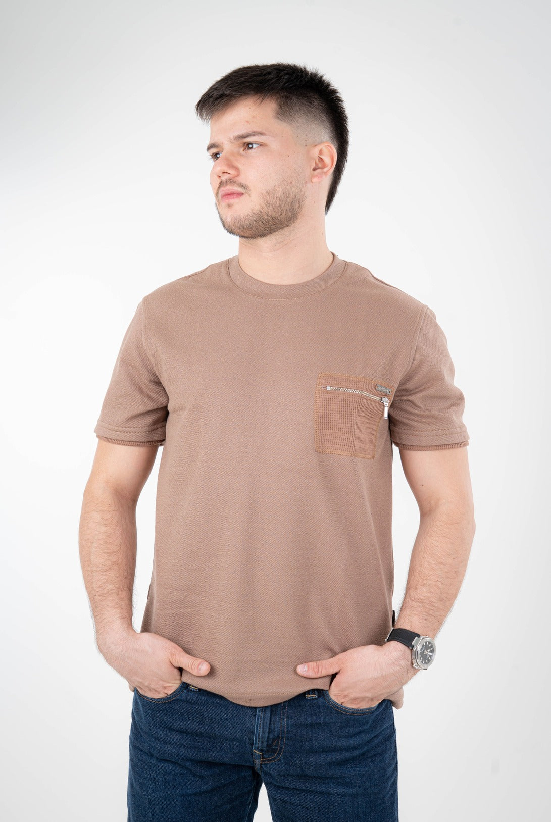 Camisa Textura Con Detalle-C001