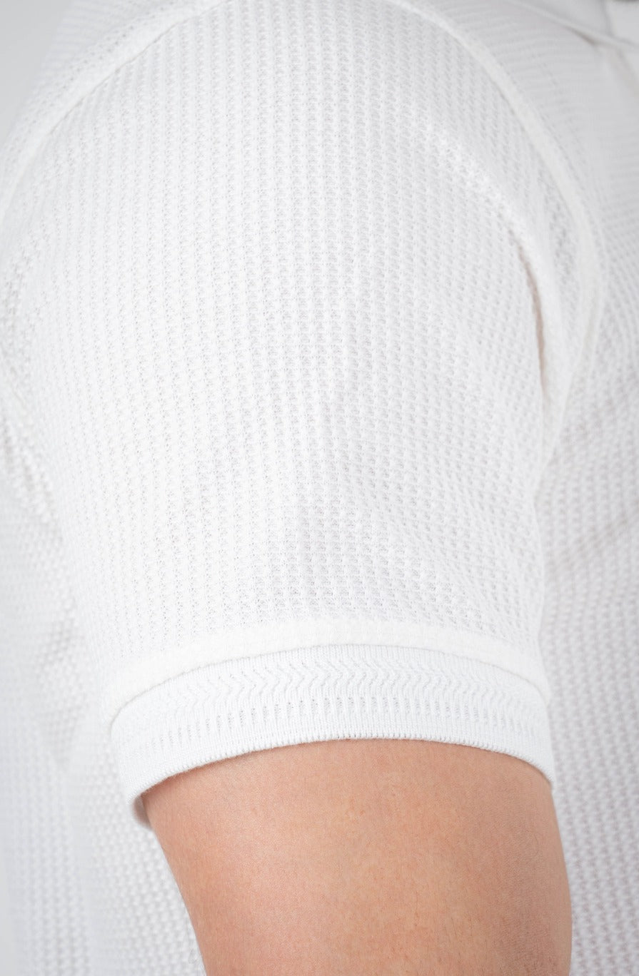 Camisa Polo Textura Con Cierre-D002