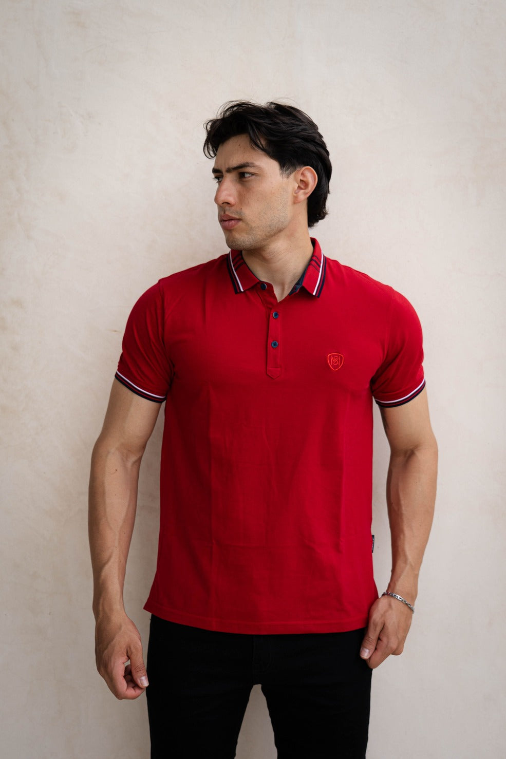 Camisa Tipo Polo Piqué-P001