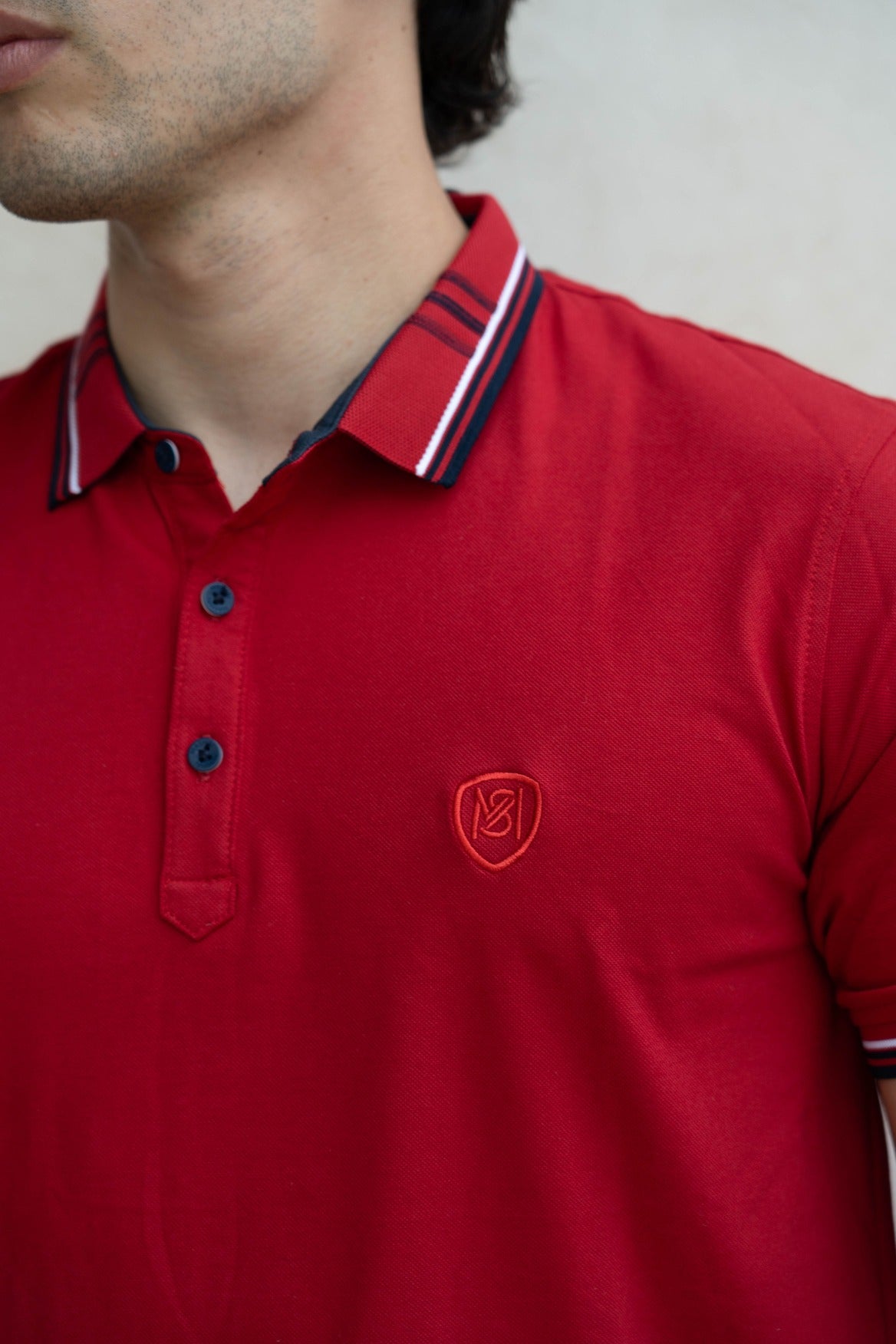 Camisa Tipo Polo Piqué-P001