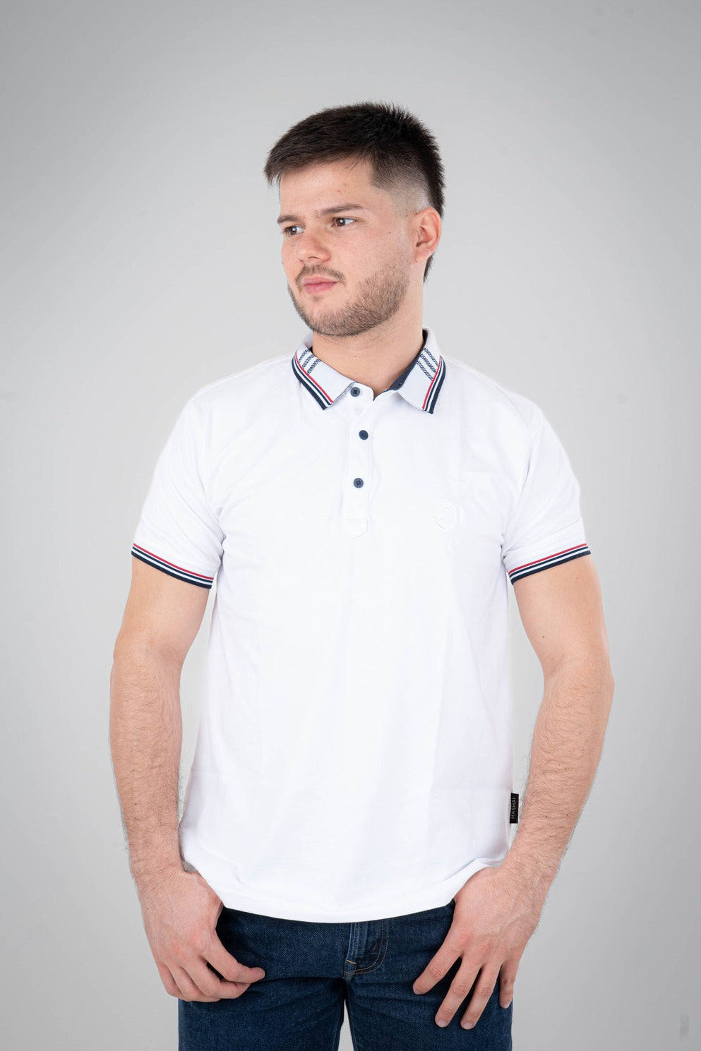 Camisa Tipo Polo Piqué-P001
