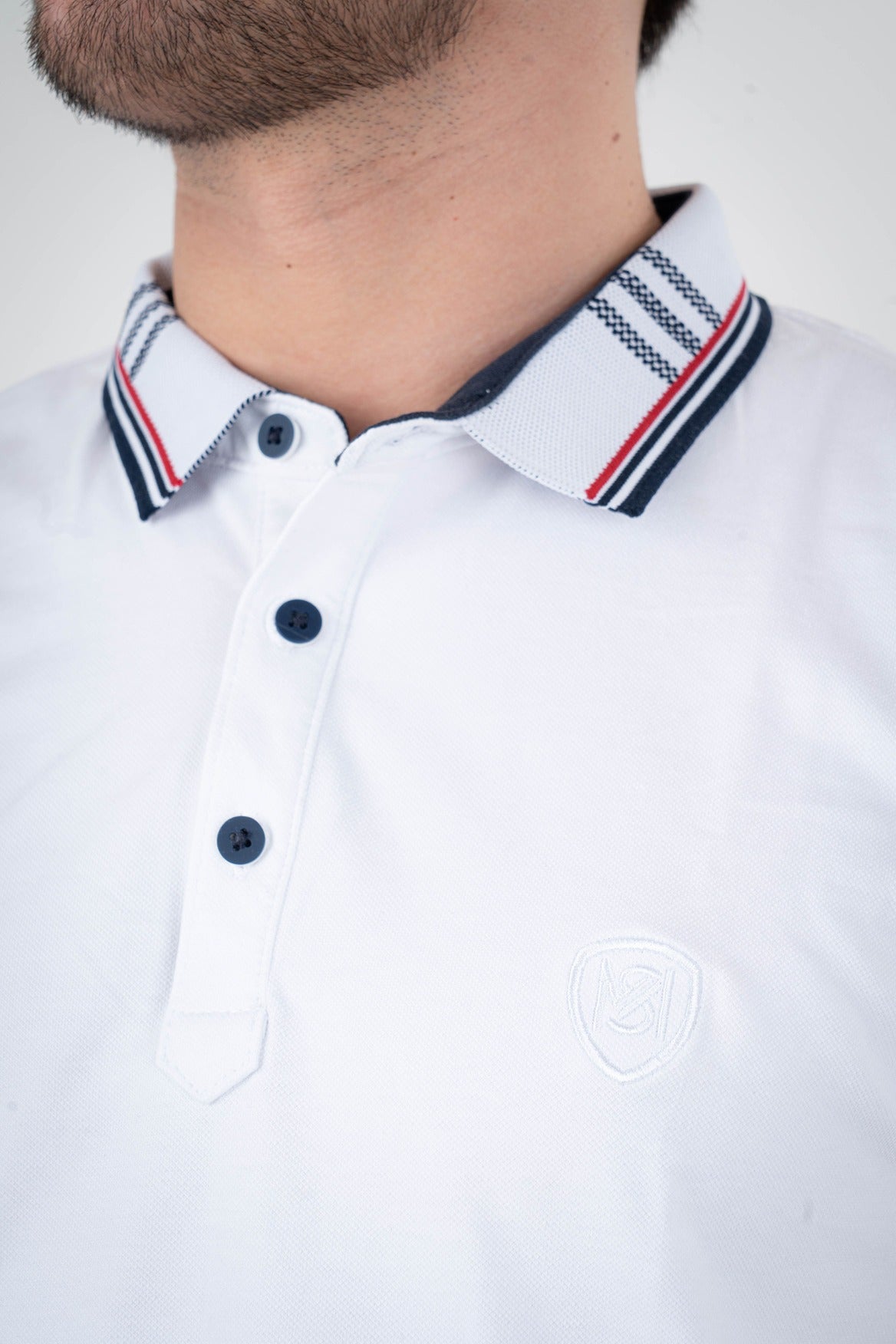 Camisa Tipo Polo Piqué-P001