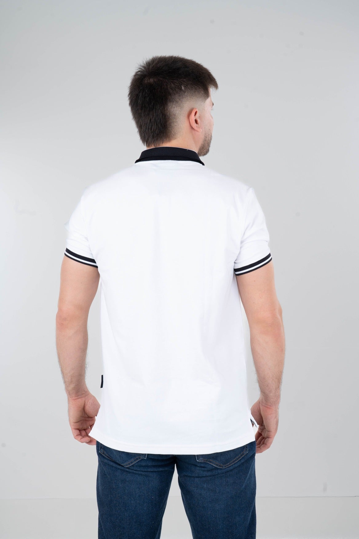 Camisa Polo Cuello Doble tono-P002
