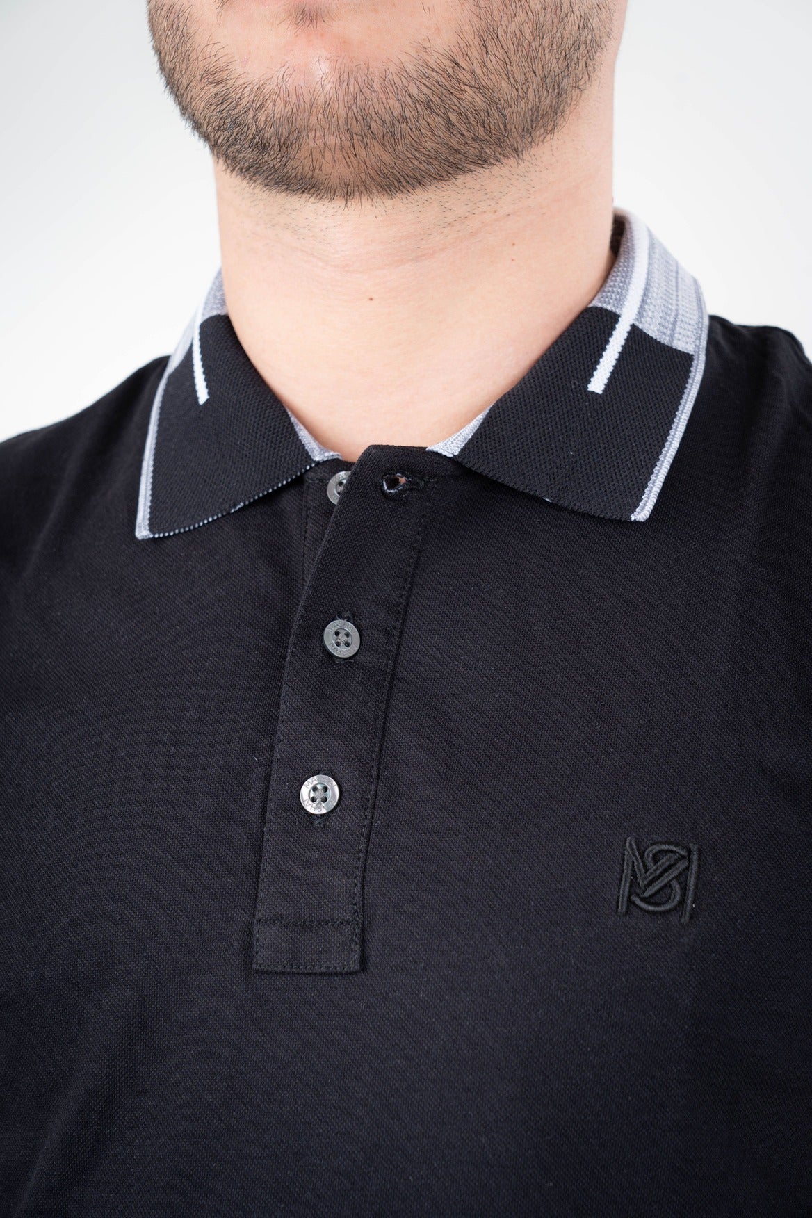 Camisa Polo Cuello Doble tono-P002