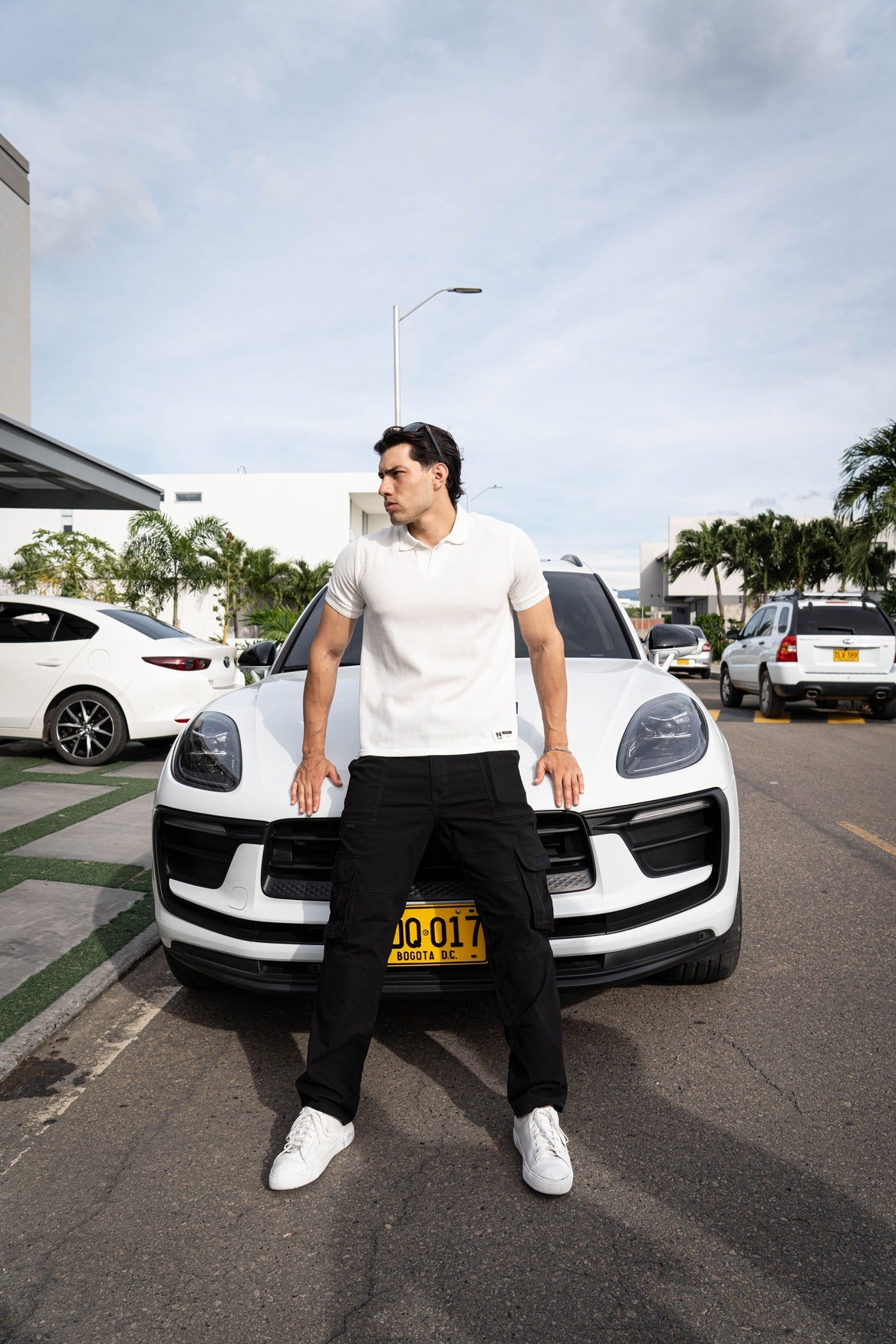 Camisa Tipo Polo Textura-T001