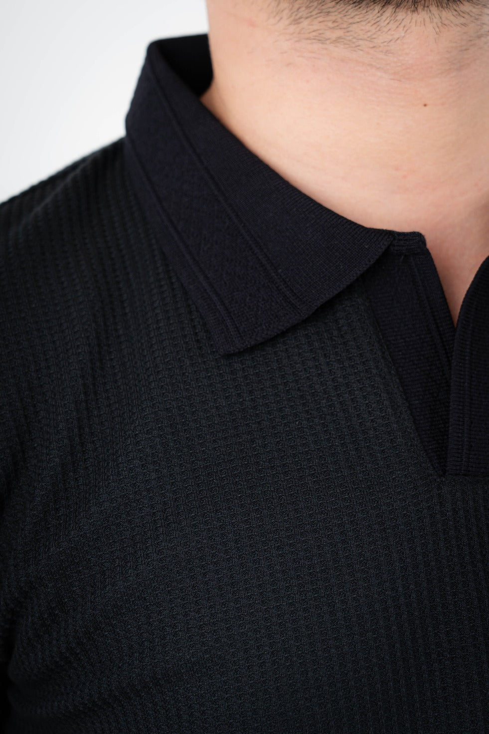 Camisa Tipo Polo Textura-T001