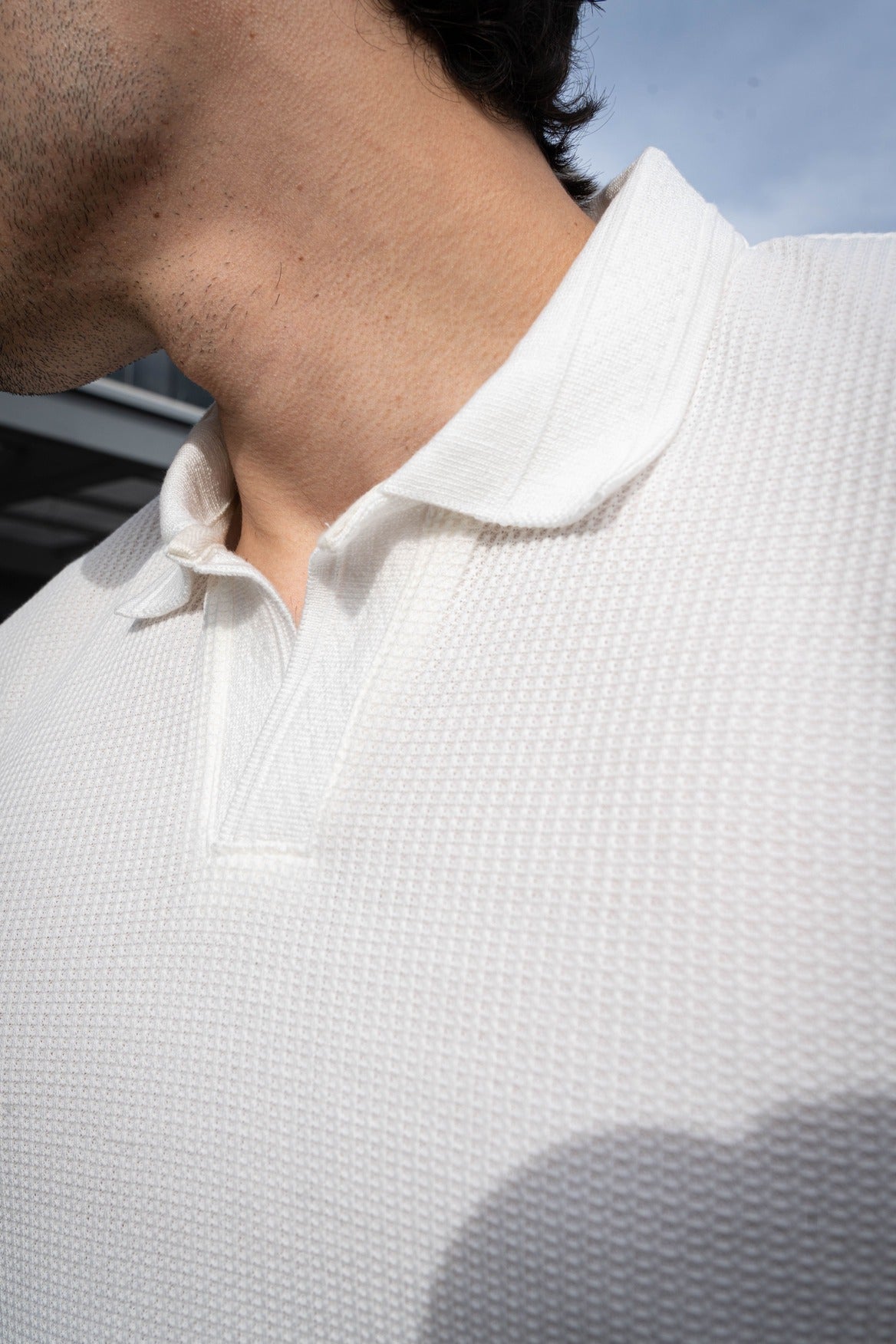 Camisa Tipo Polo Textura-T001