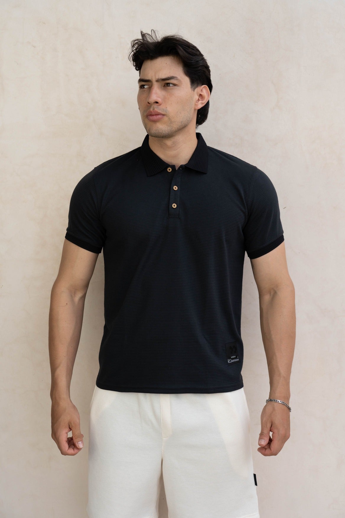 Camisa Tipo Polo Textura-T002