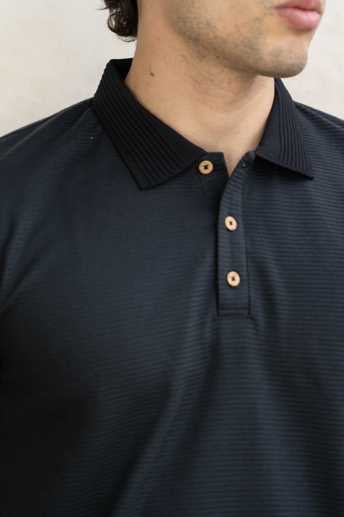 Camisa Tipo Polo Textura-T002