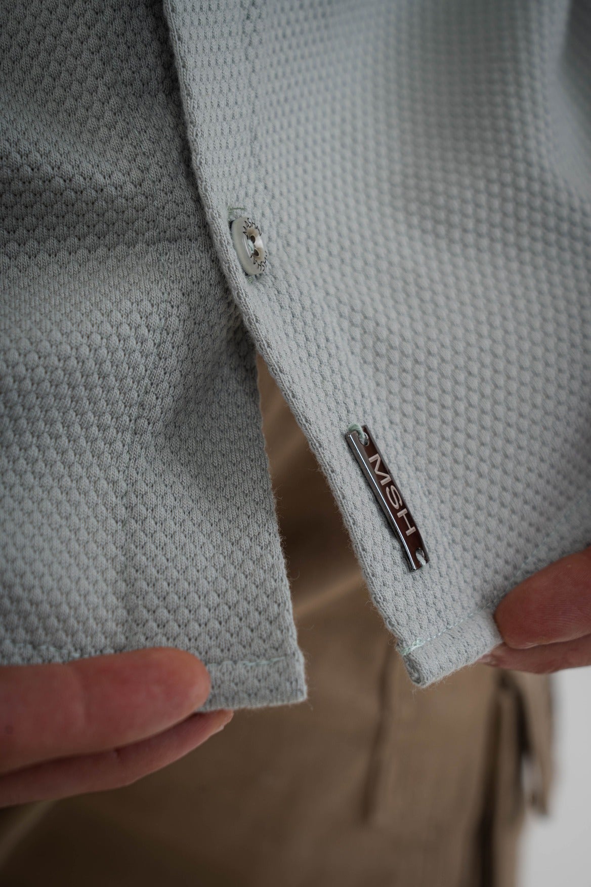 Camisa Con Botones Textura-T003