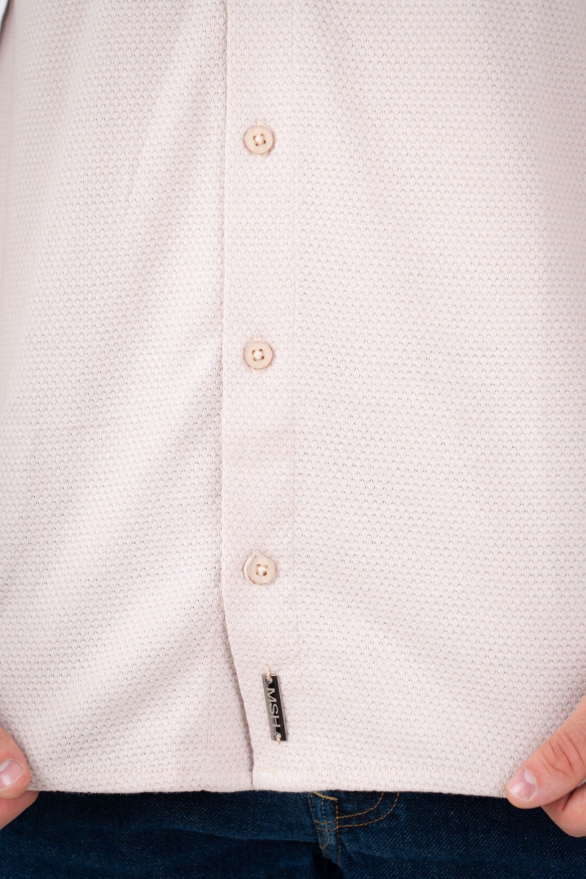 Camisa Con Botones Textura-T003