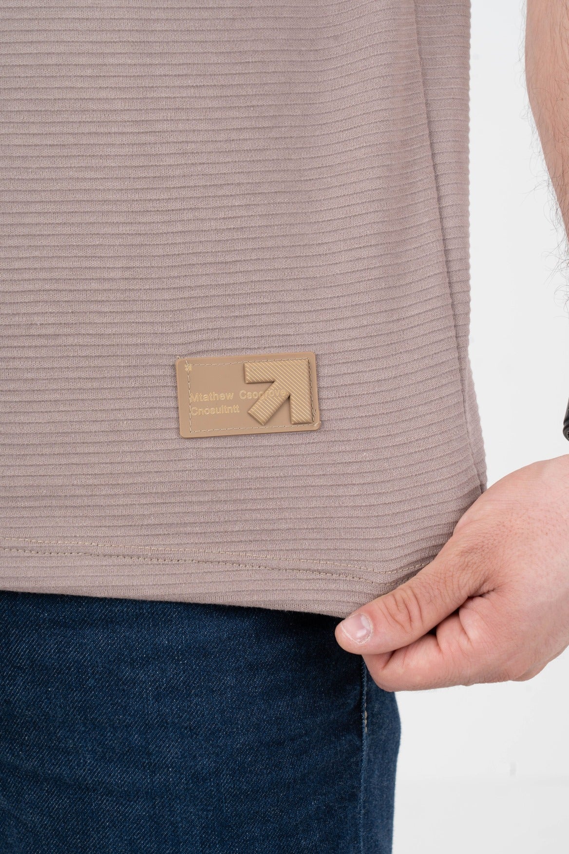Camisa Tipo Polo Textura Con Detalles-T004