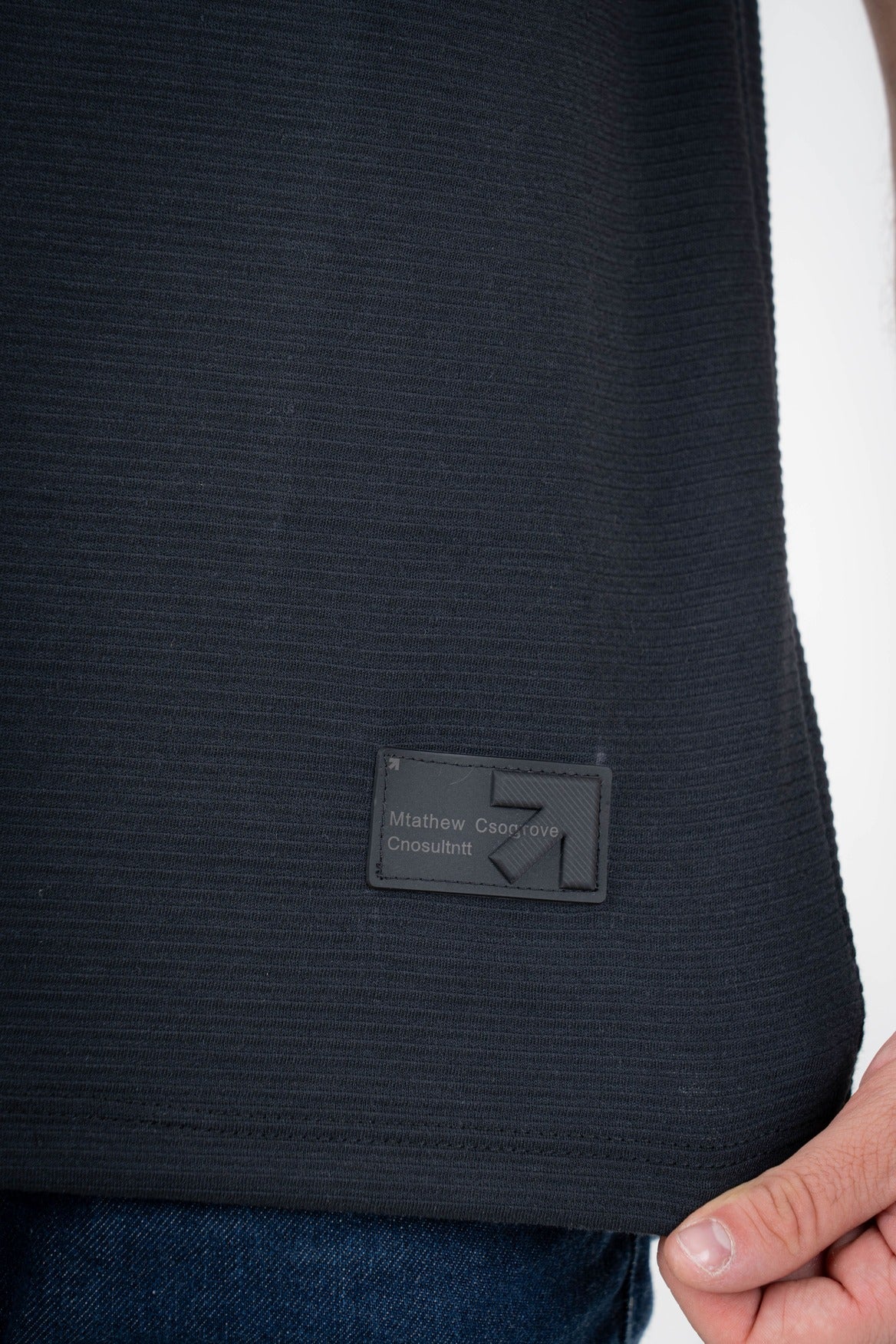 Camisa Tipo Polo Textura Con Detalles-T004
