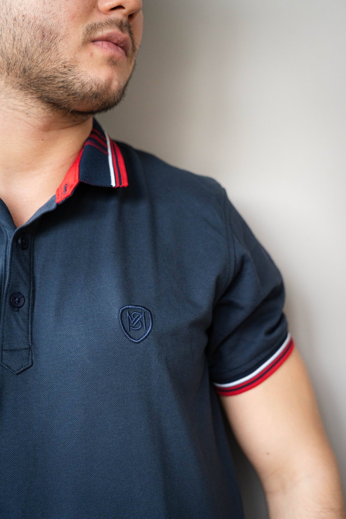 Camisa Tipo Polo Piqué-P001