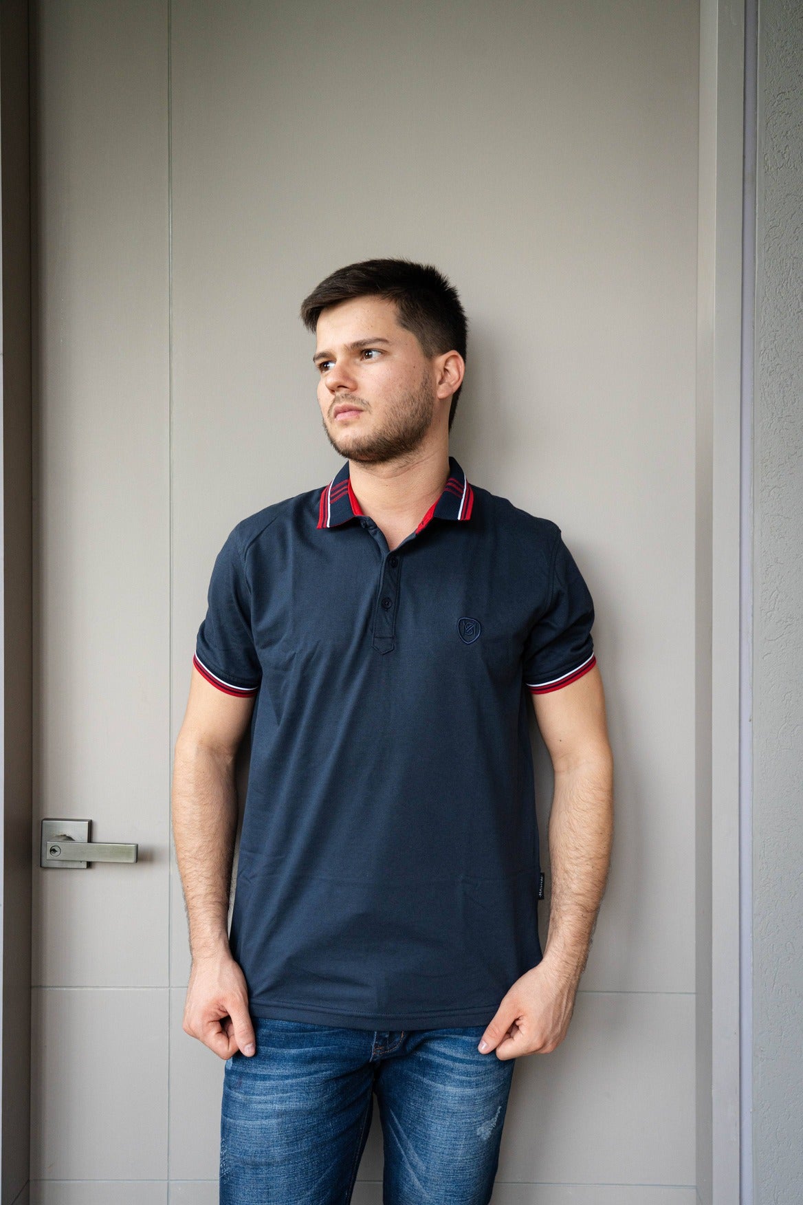 Camisa Tipo Polo Piqué-P001