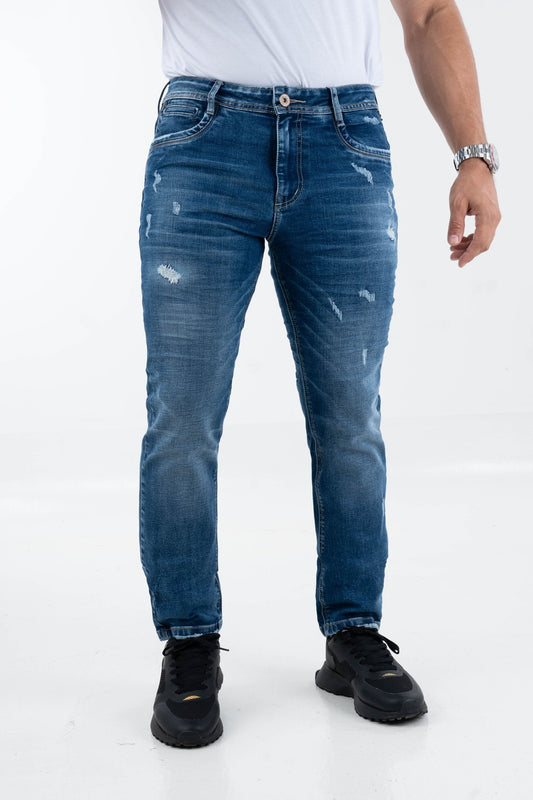 Pantalón Con Rotos Azul-1539