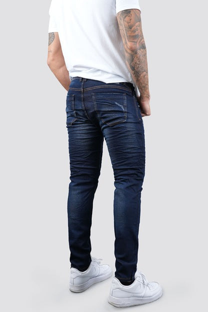 Pantalón Slim Tono Oscuro-1588