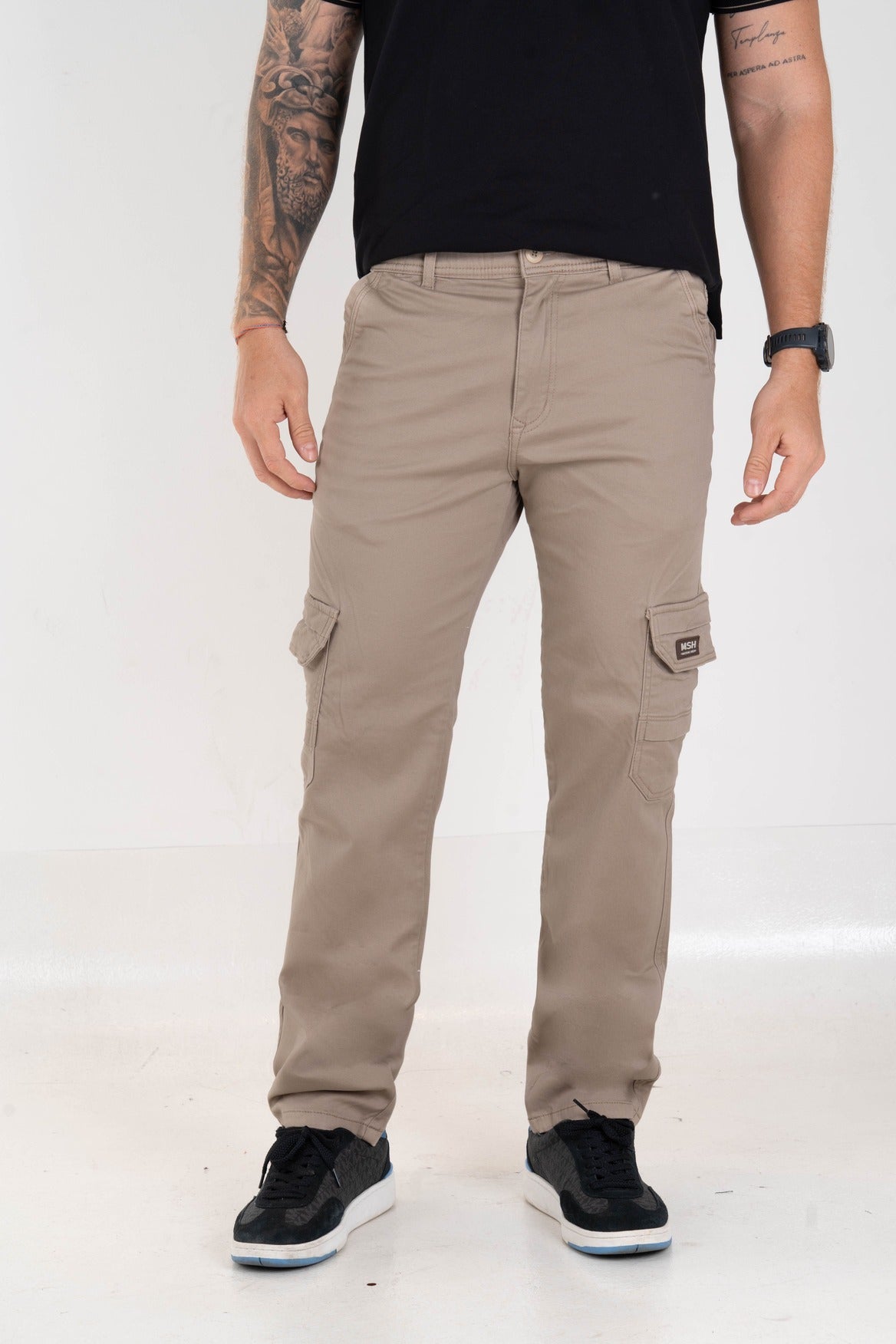 Cargo Fit Moderno Caqui