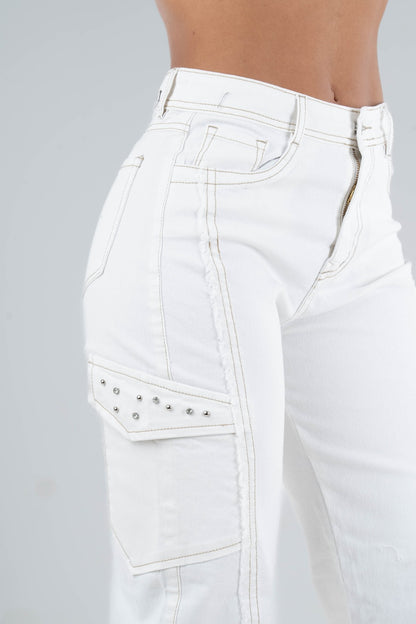 Jean Blanco Cargo 5283