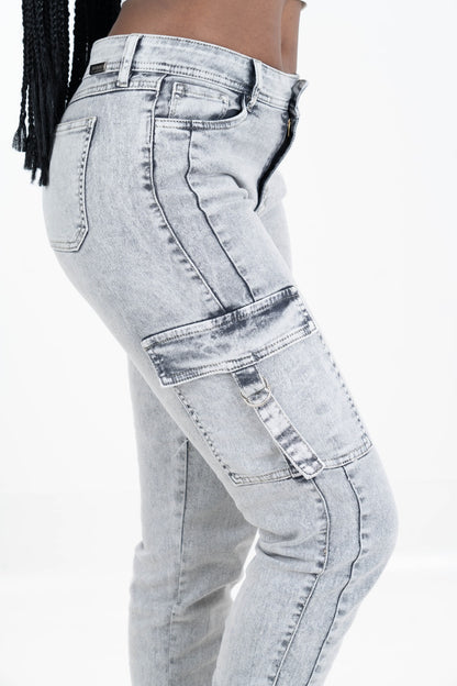 Jean Cargo Gris Tipo Jogger 5312