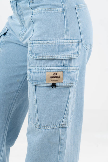 Jean cargo tono claro-5361