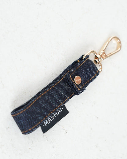Llavero Mashai Denim · Premium Gold