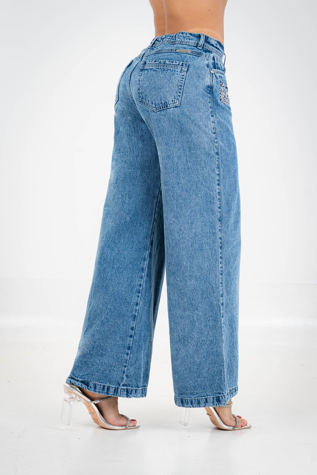 Jean Wide Leg Floral Style