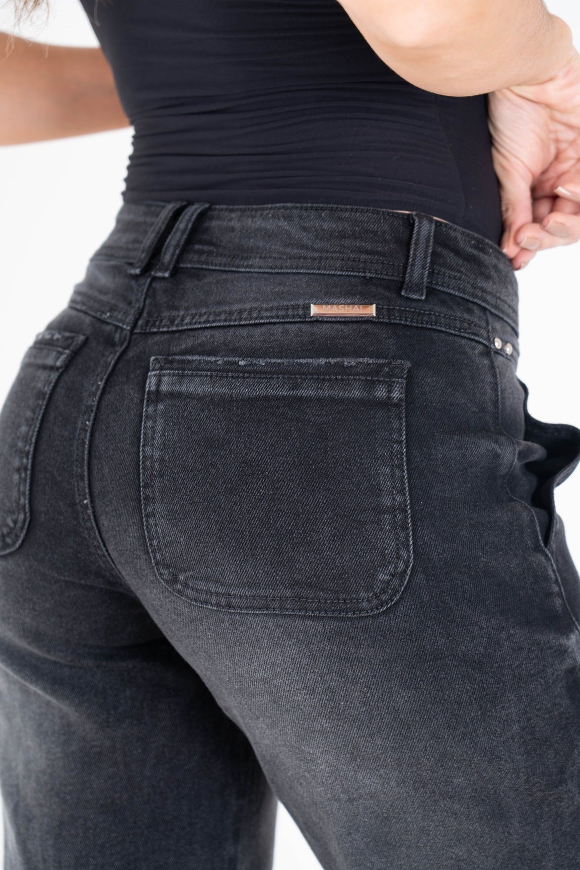 Jean Wide Leg Eclipse Humo