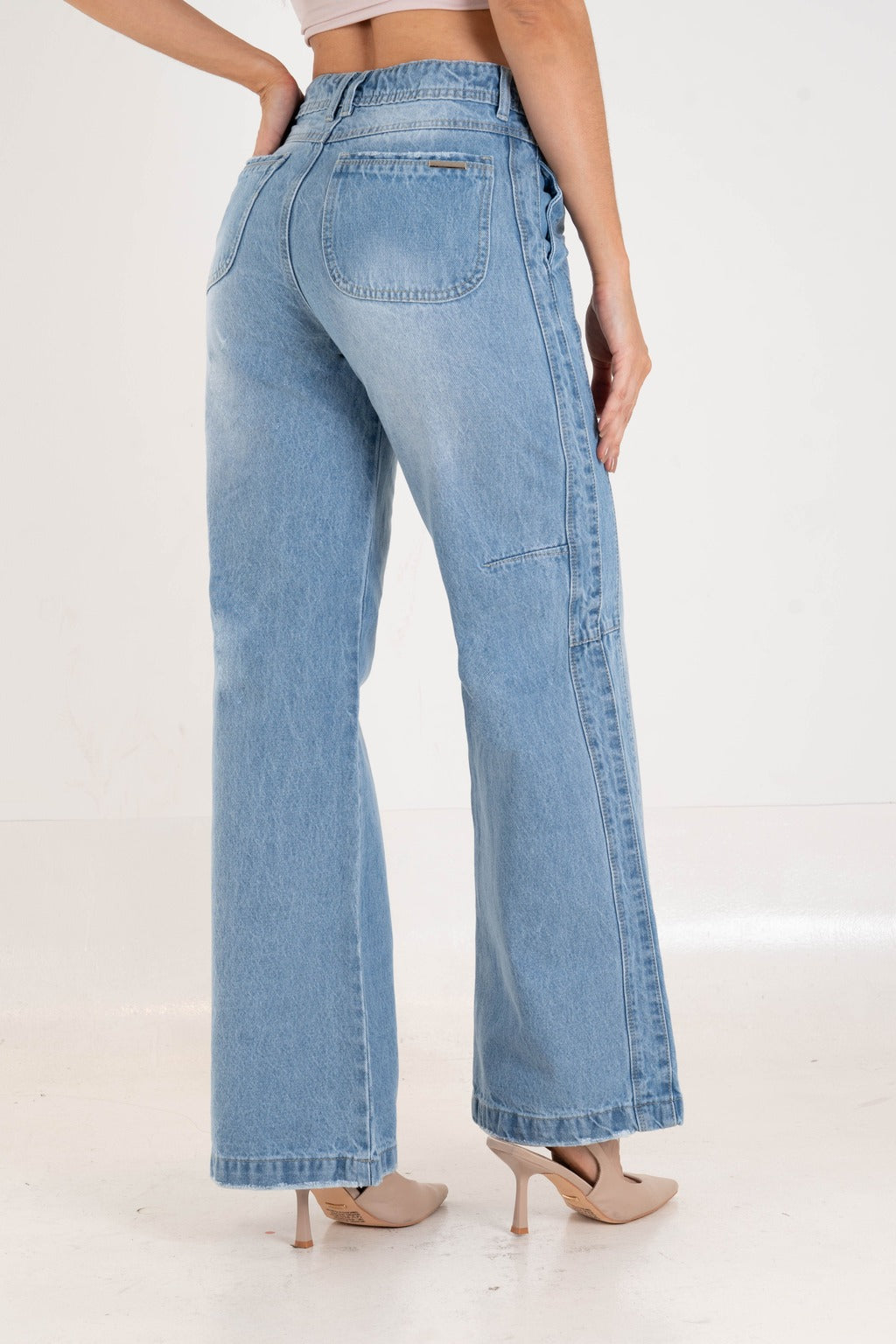 Jean Wide Leg Estilo Minimalista