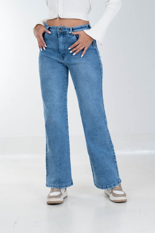 Jean Wide Leg Elegancia Casual