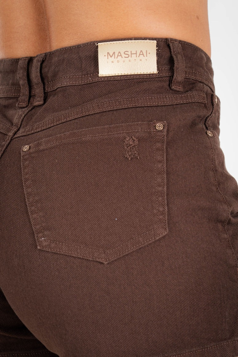 Short Caoba Semistretch