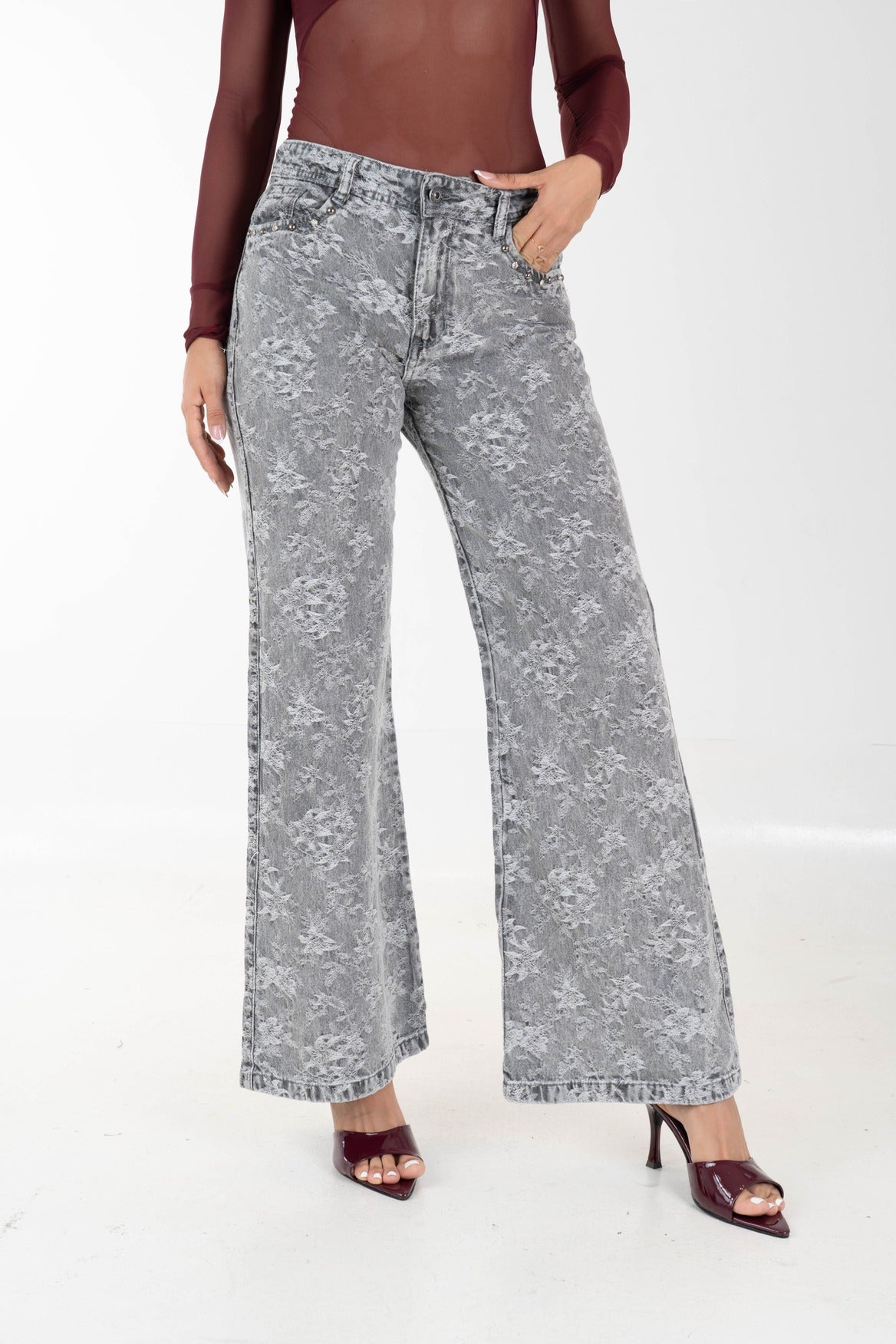 Jean Wide Leg Bruma Rígido