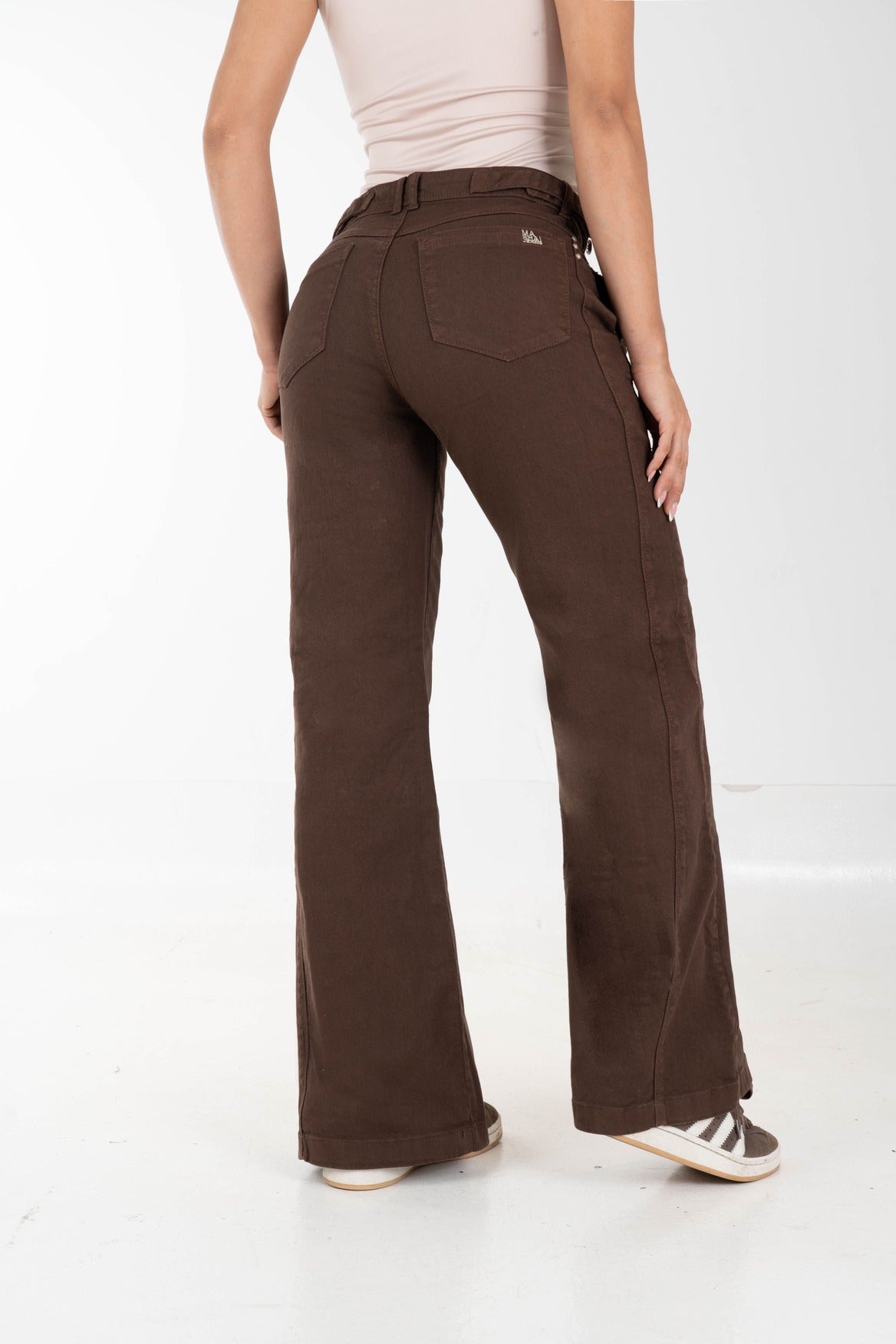 Wide Leg Mocha- Rigido