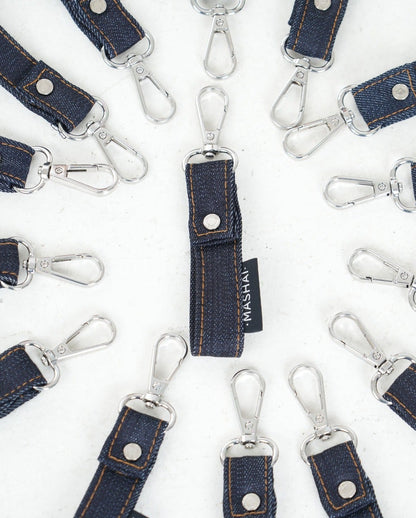 Llavero Mashai Denim · Metal Silver