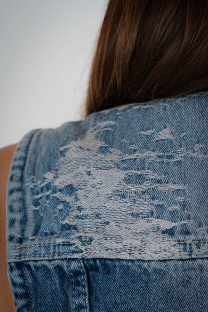 Chaleco Rígido Denim Camuflado