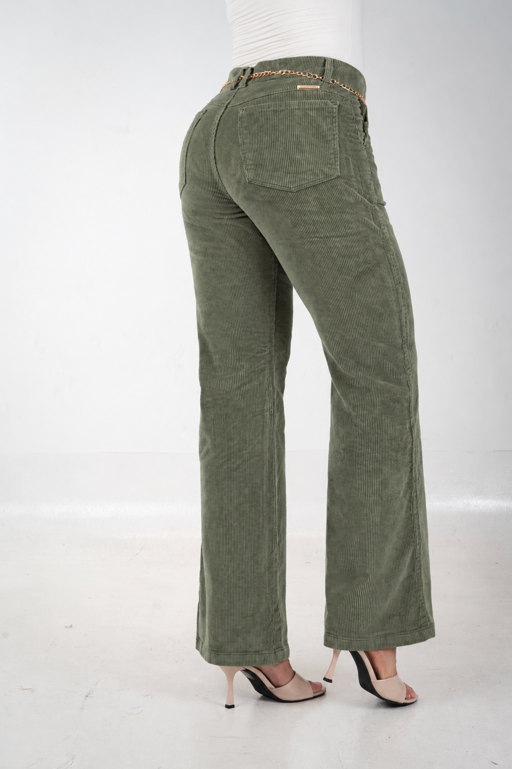 Cántaro Verde Oliva Pana- Stretch