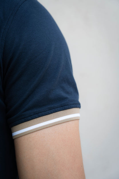Camisa Polo Cuello Doble tono-P002