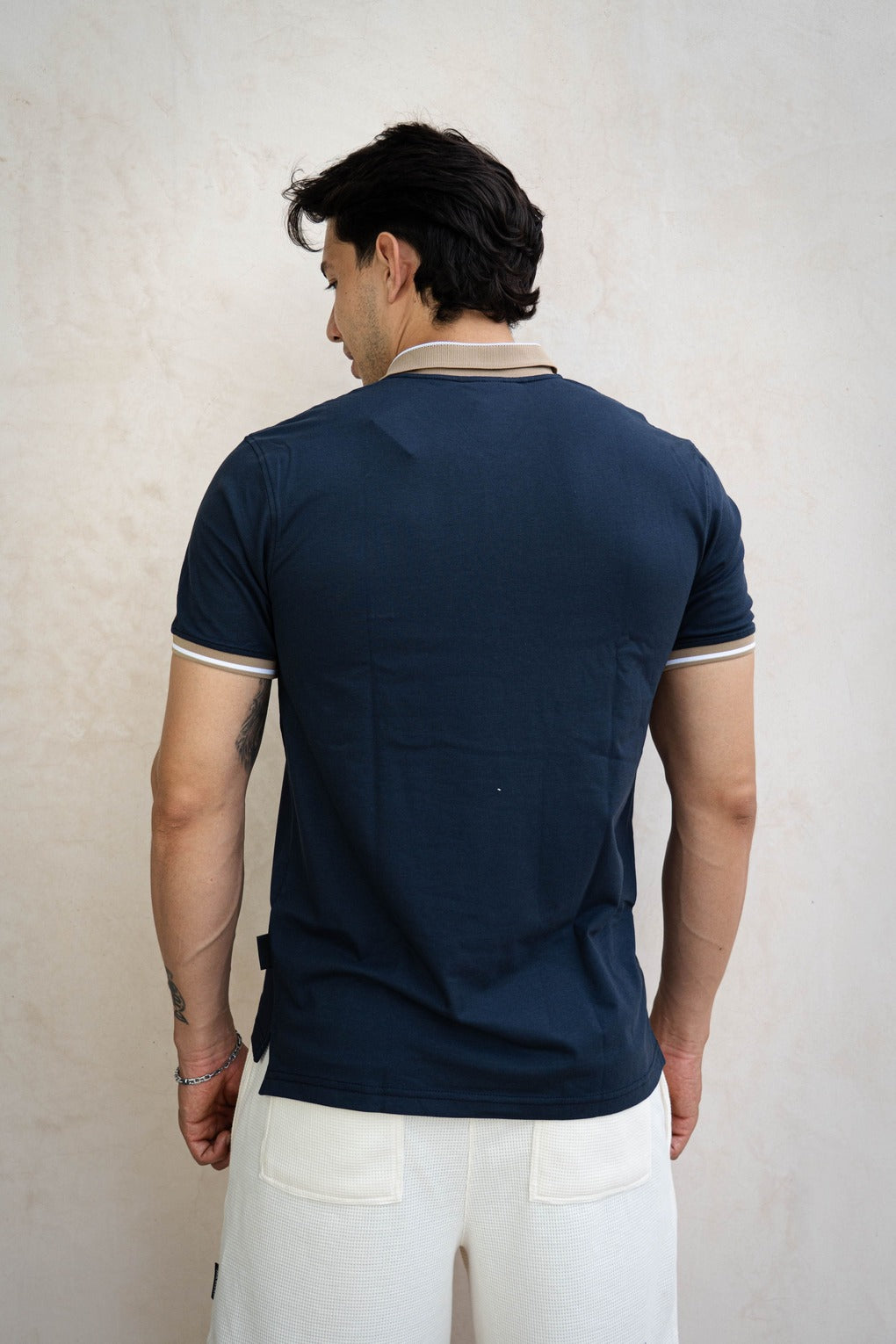 Camisa Polo Cuello Doble tono-P002