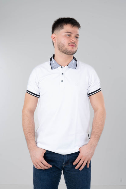 Camisa Polo Cuello Doble tono-P002