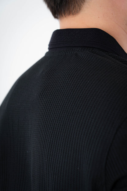 Camisa Tipo Polo Textura-T001